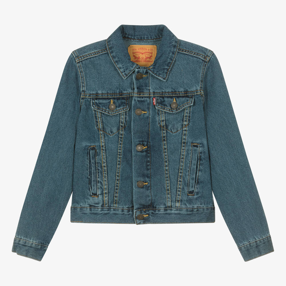 Levi's - Teen Boys Blue Washed Denim Jacket | Childrensalon