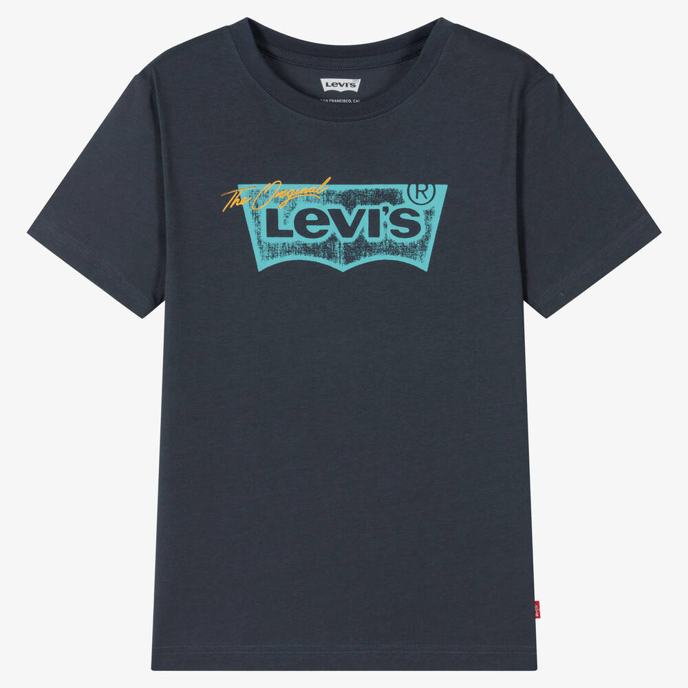Levi's - Teen Boys Navy Blue Batwing T-Shirt | Childrensalon