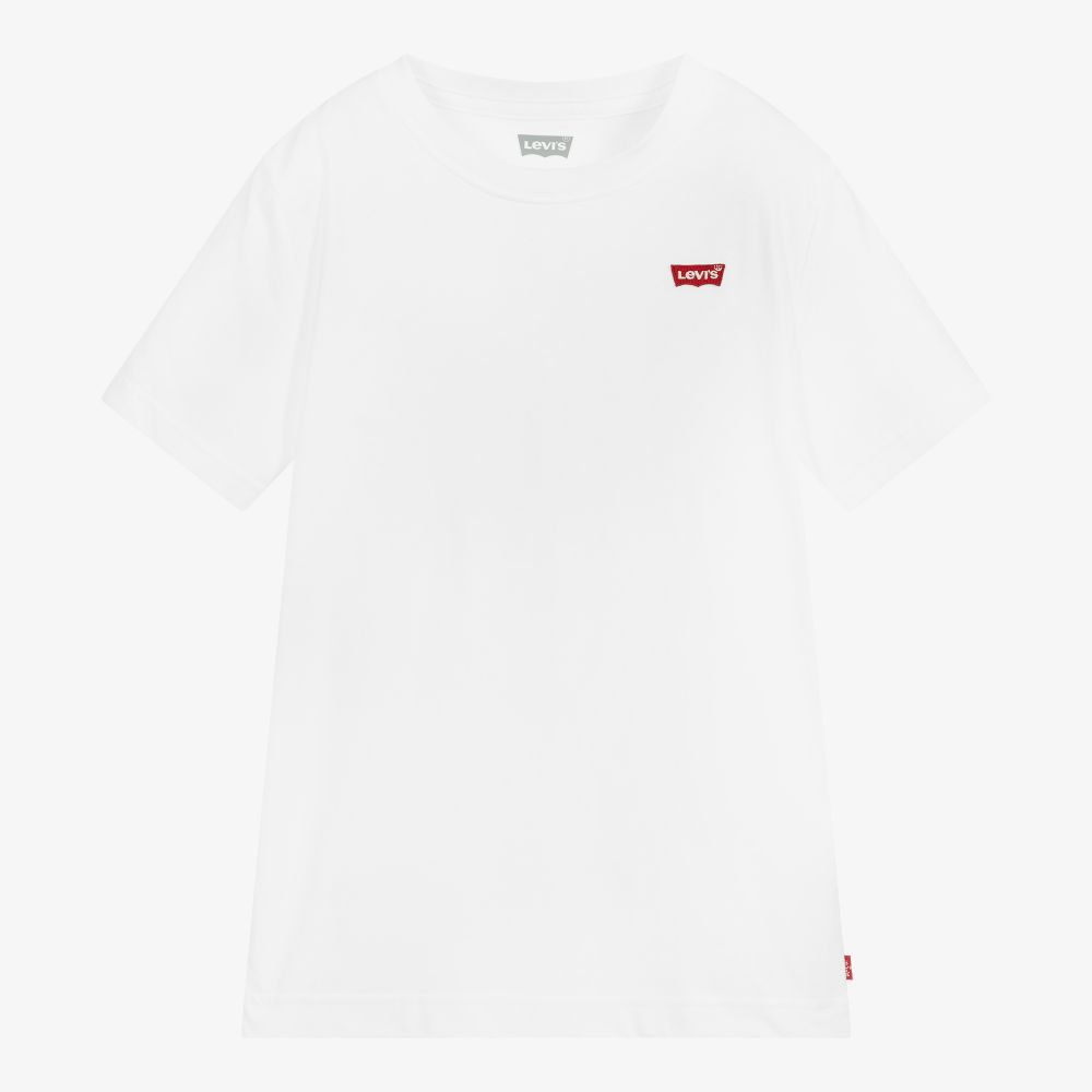 Levi's - Teen Boys White Cotton T-Shirt | Childrensalon