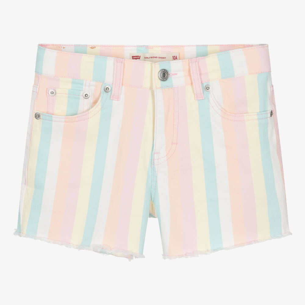 Levi's - Teen Girls Pink Cotton Girlfriend Shorts | Childrensalon