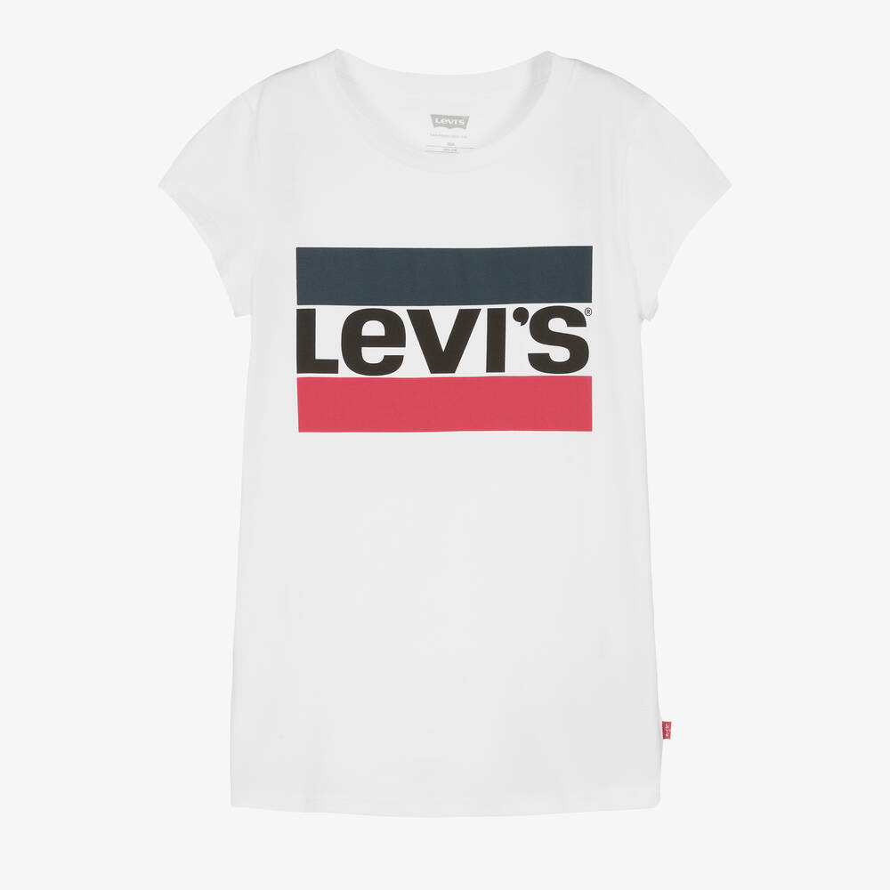 Levi's - T-shirt blanc ado fille | Childrensalon