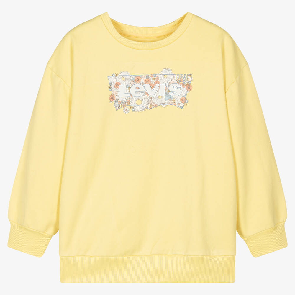 Levi's Teen Girls Yellow Logo Sweatshirt