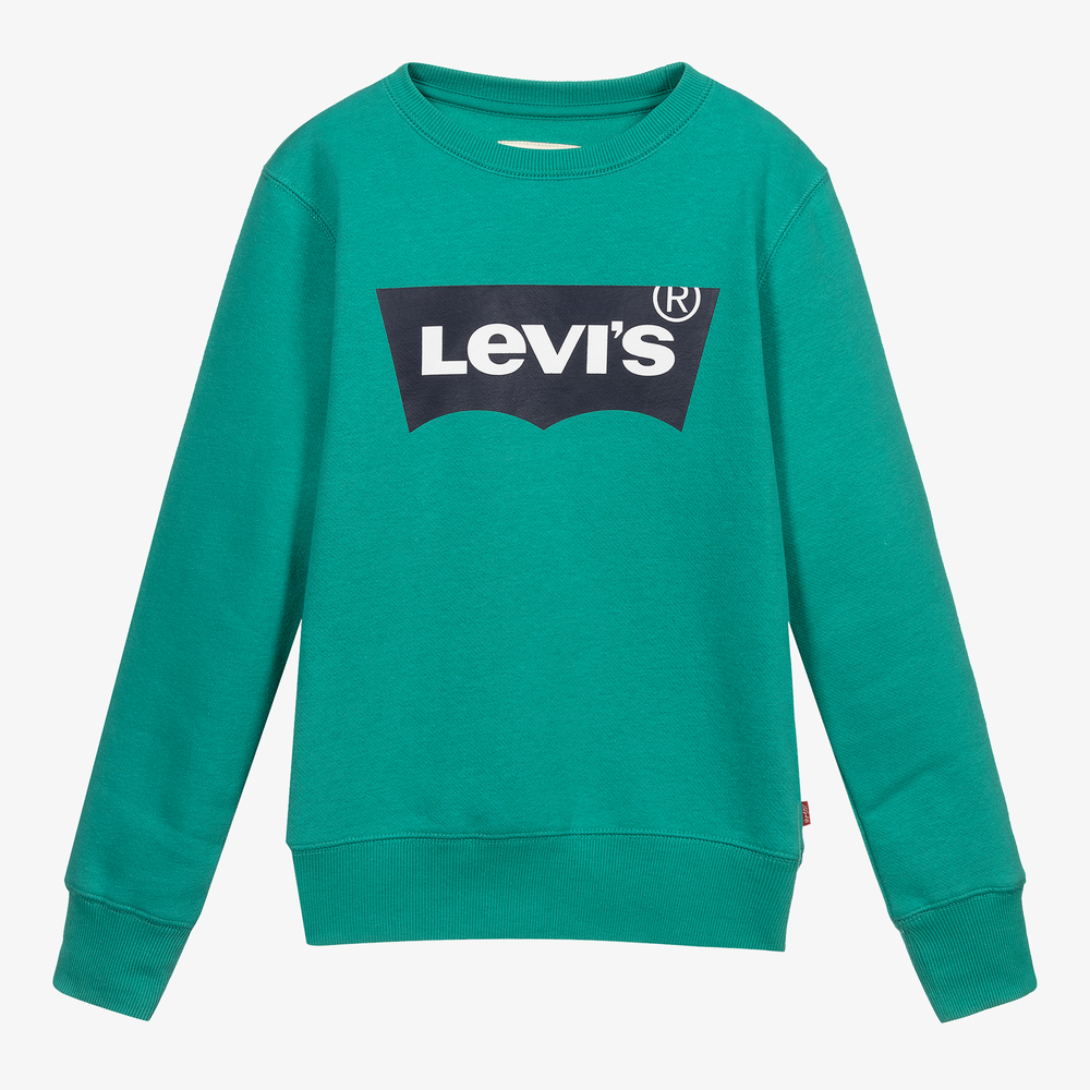 Levi's Boys Teen Green Logo Sweatshirt