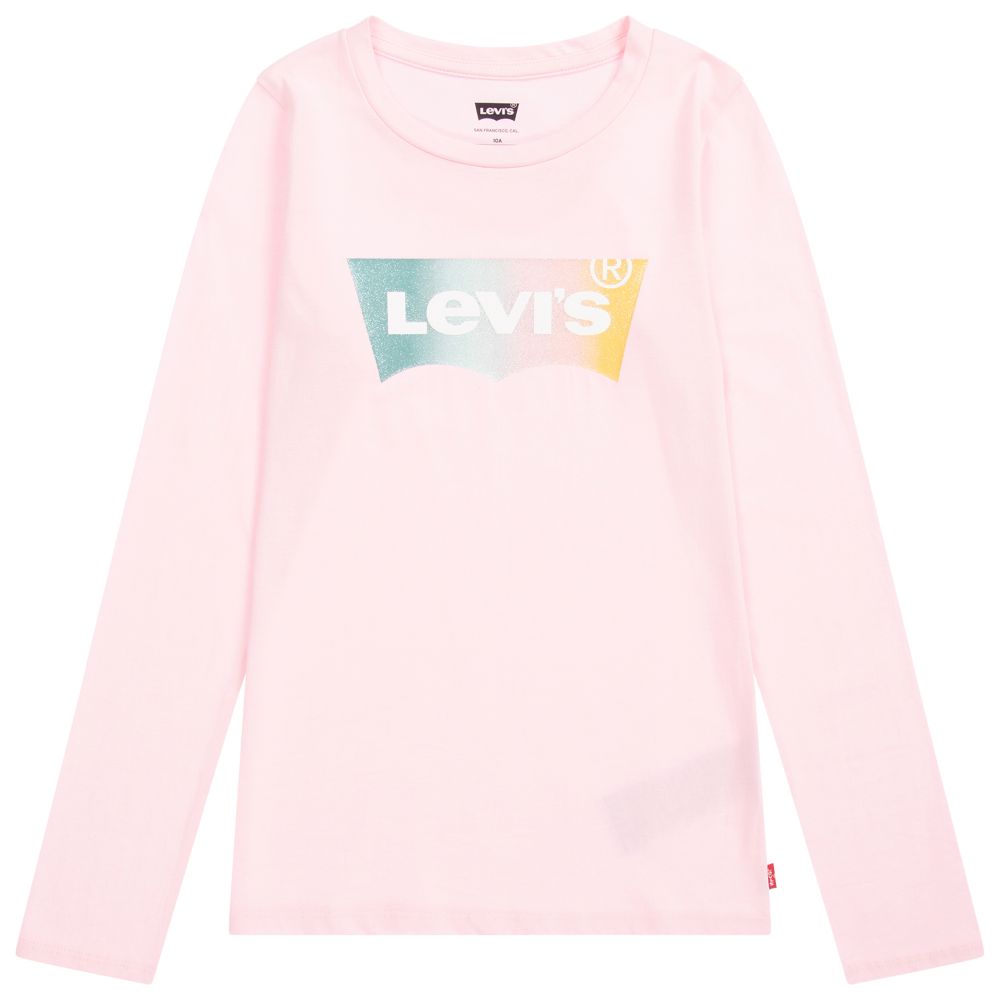 Levi's Girls Teen Pink Logo Top