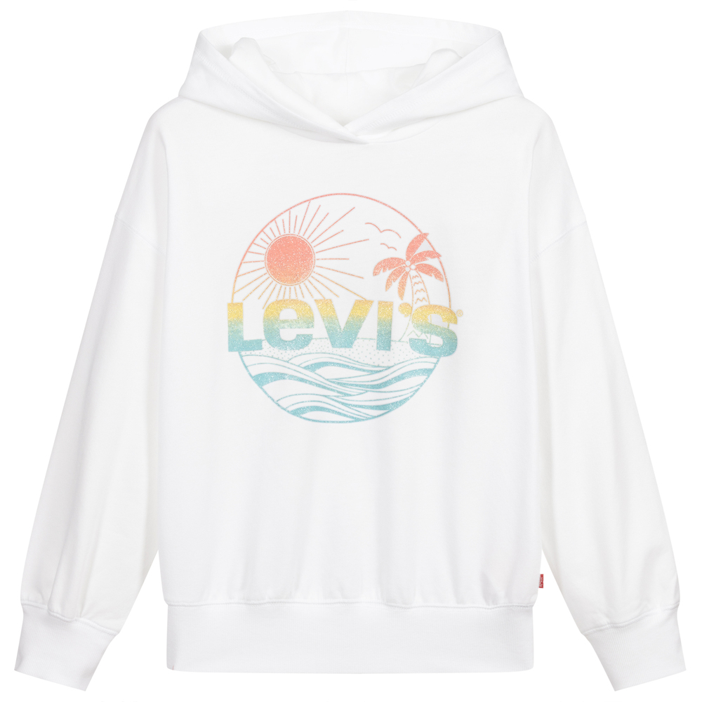 Levi's Girls Teen White Logo Hoodie