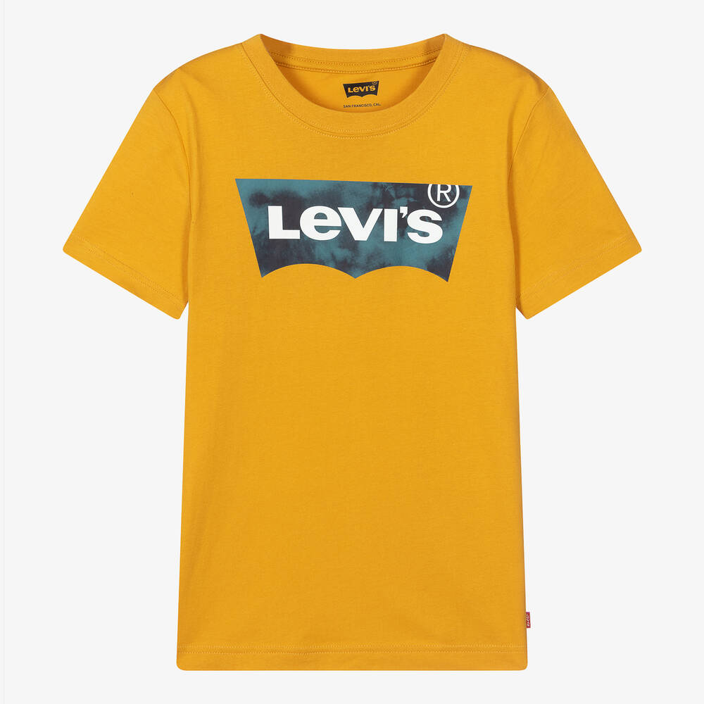 Levi's Boys Teen Yellow Cotton T-shirt