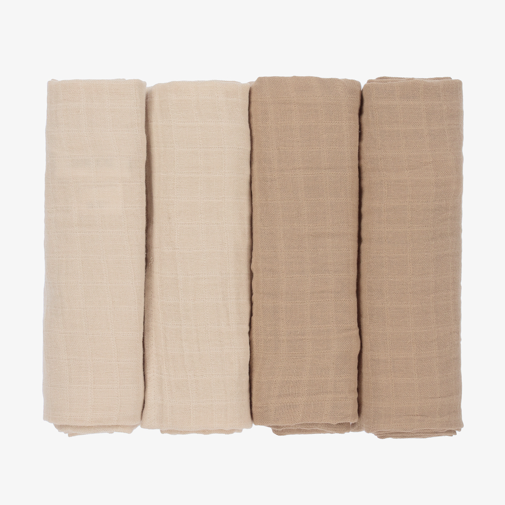 Liewood - Beige Cotton Muslin Set (60cm) | Childrensalon