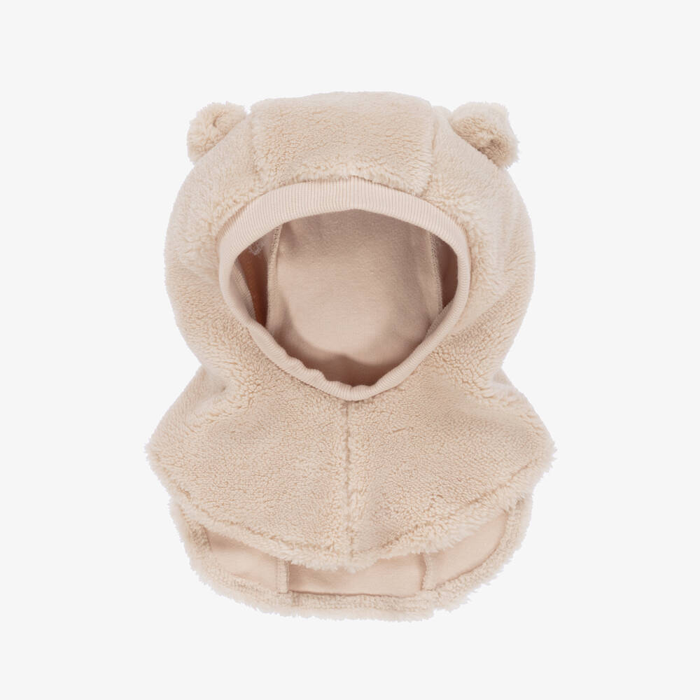 Liewood - Beige Fleece Bear Balaclava | Childrensalon