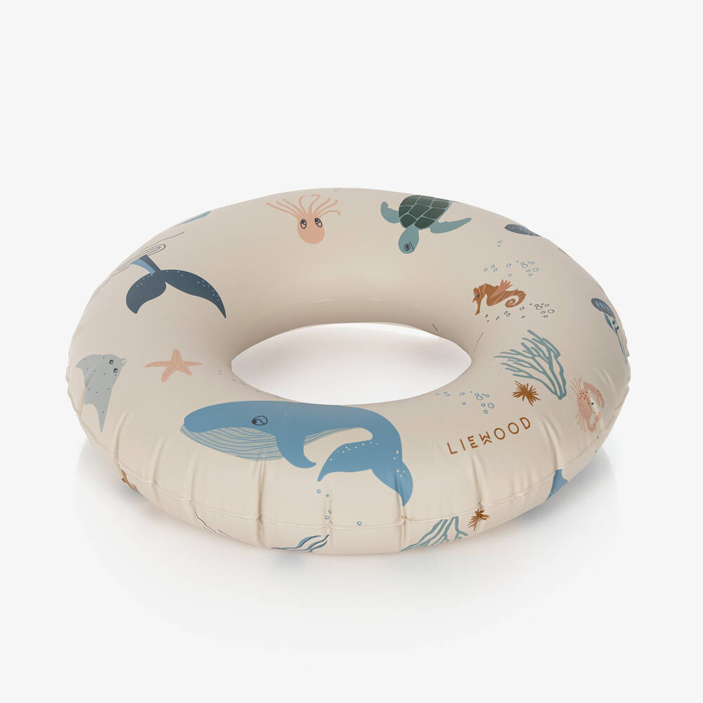 Liewood - Beige Sea Creature Swimming Ring (45cm) | Childrensalon