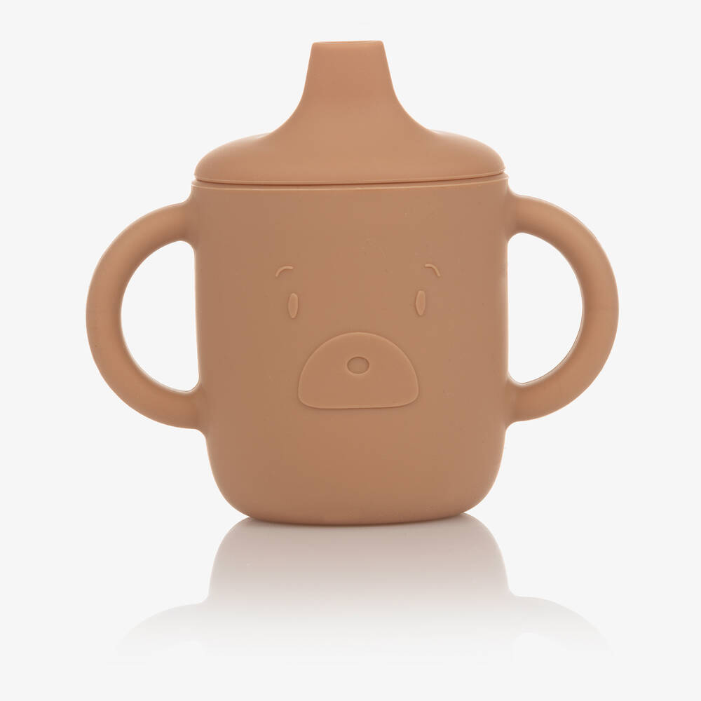 Liewood - Beige Silicone Sippy Cup (12cm) | Childrensalon