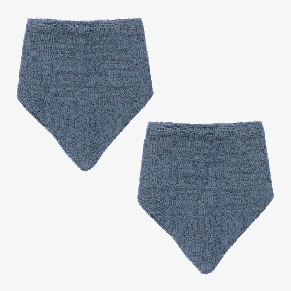 Liewood - Синие слюнявчики из органической ткани (2 шт.) | Childrensalon