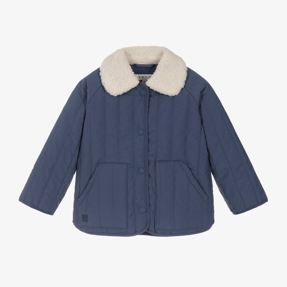 Liewood - Blue Quilted Jacket | Childrensalon