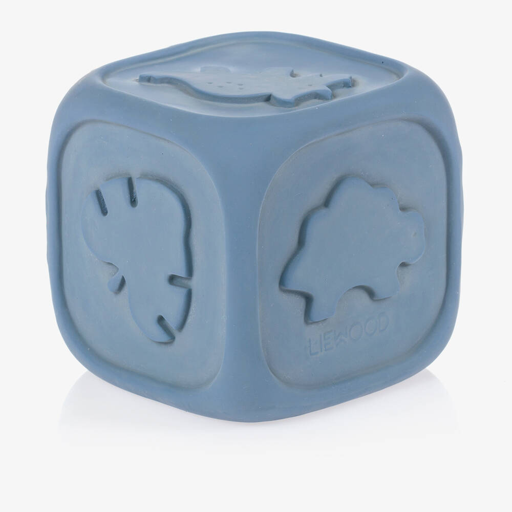Liewood Babies' Blue Rubber Toy Dice (10cm)
