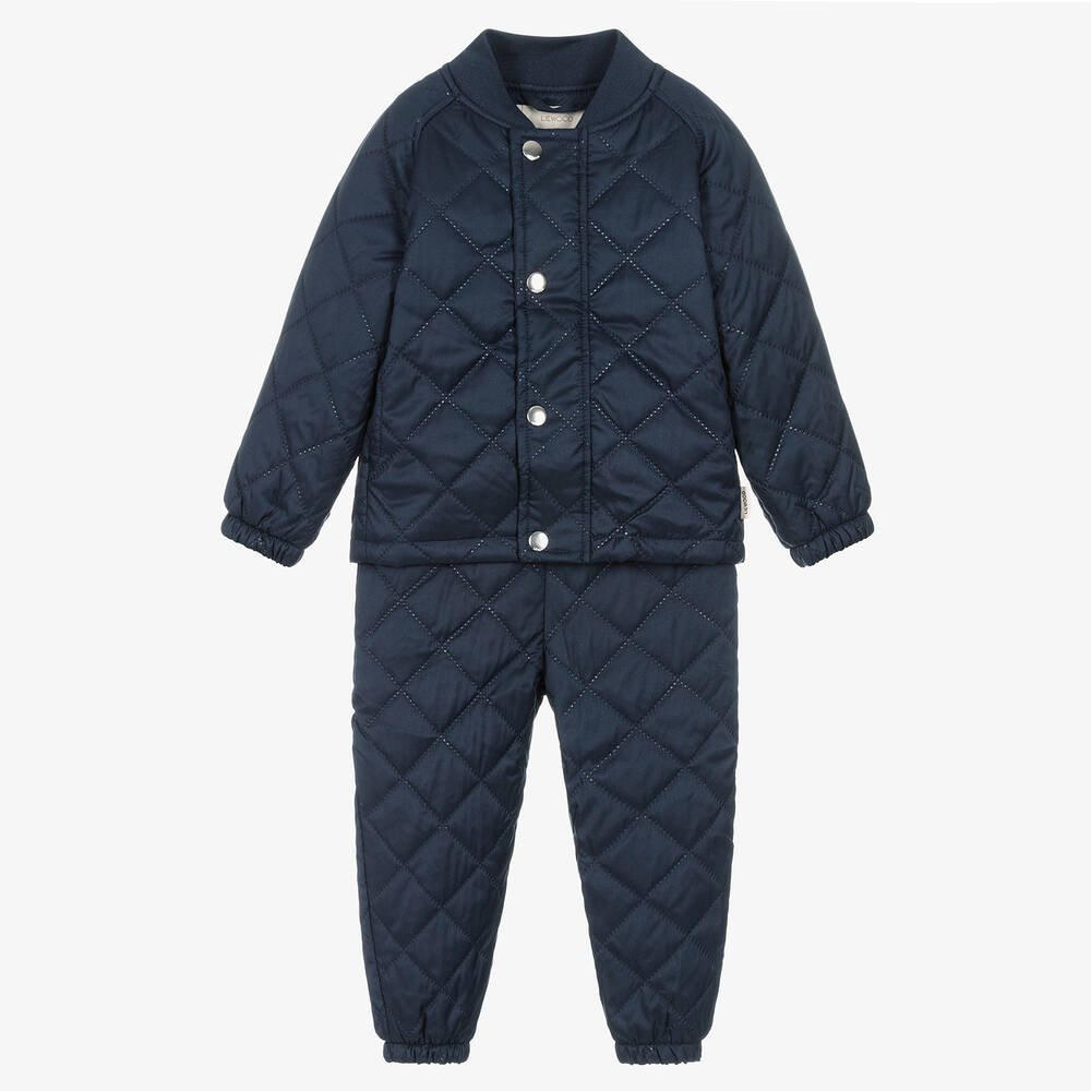 Liewood Babies' Blue Thermal Jacket & Trouser Set