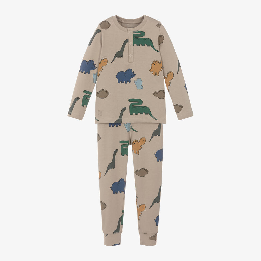 Liewood - Boys Beige Organic Cotton Pyjamas | Childrensalon