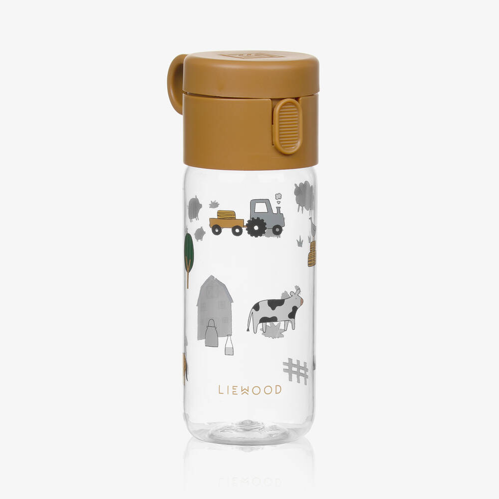 Liewood - Brown Farm Animal Water Bottle (18cm) | Childrensalon