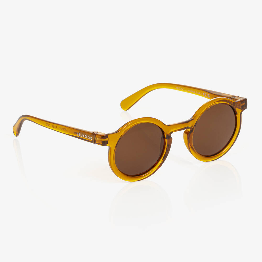 Liewood - Brown Round Sunglasses | Childrensalon