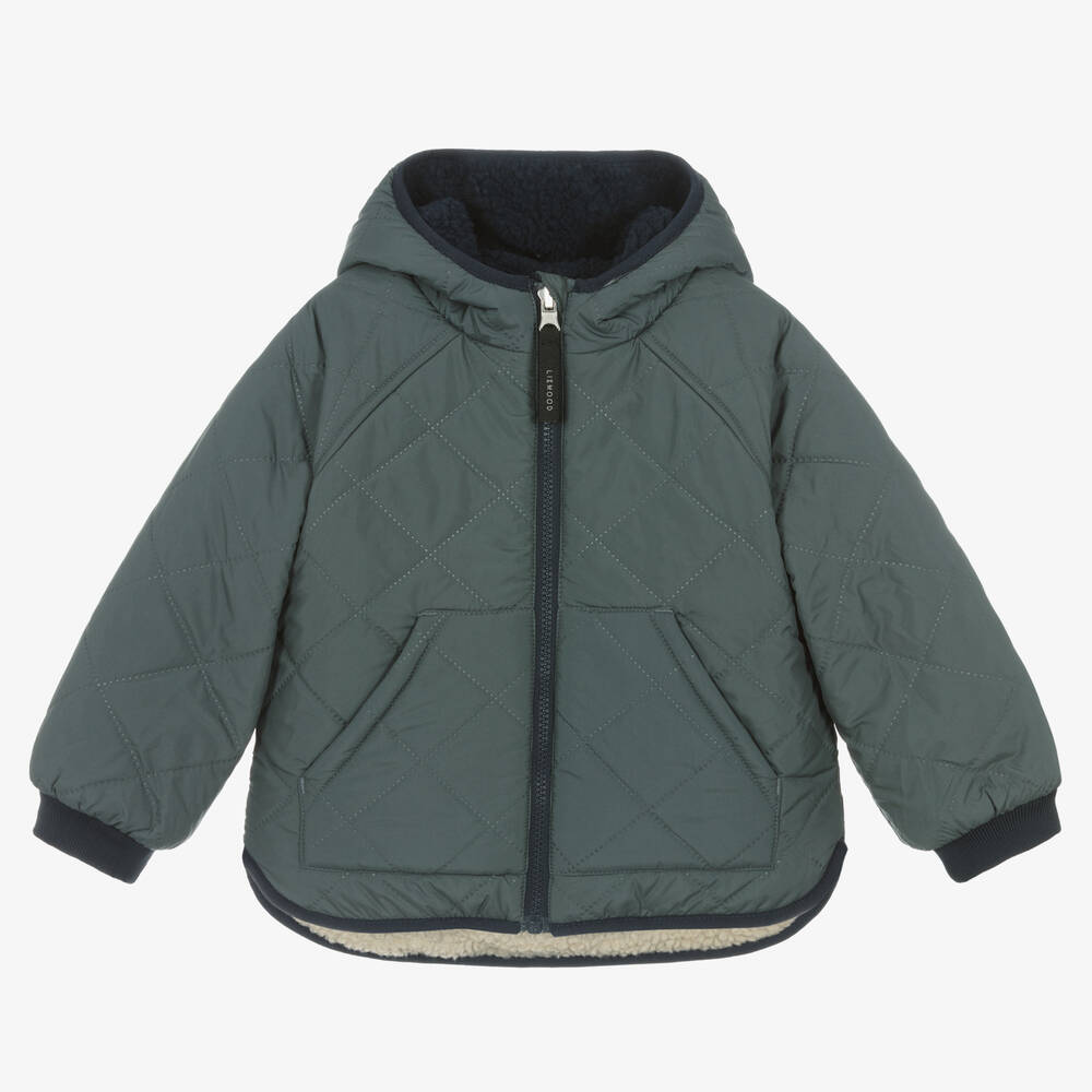 Liewood - Dark Blue Reversible Hooded Jacket | Childrensalon