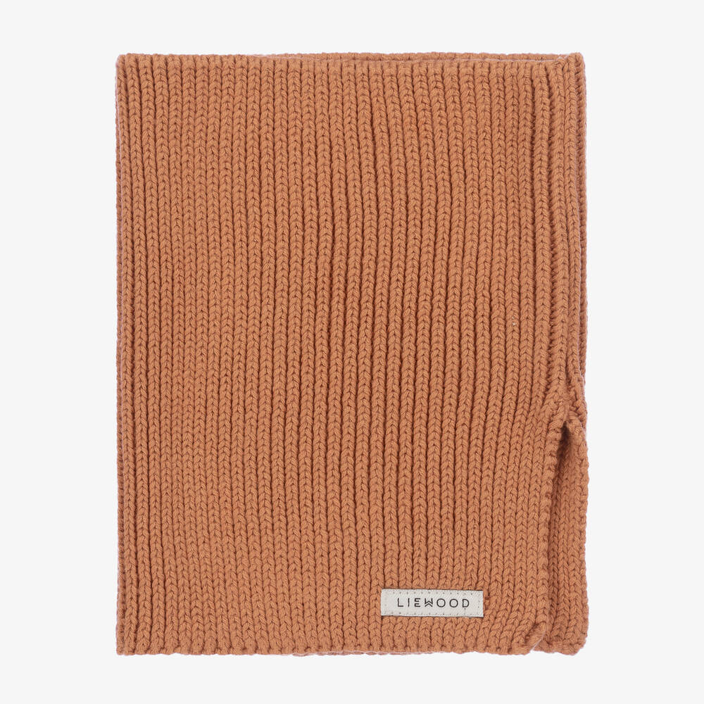 Liewood - Girls Dusky Pink Organic Cotton Neck Warmer | Childrensalon