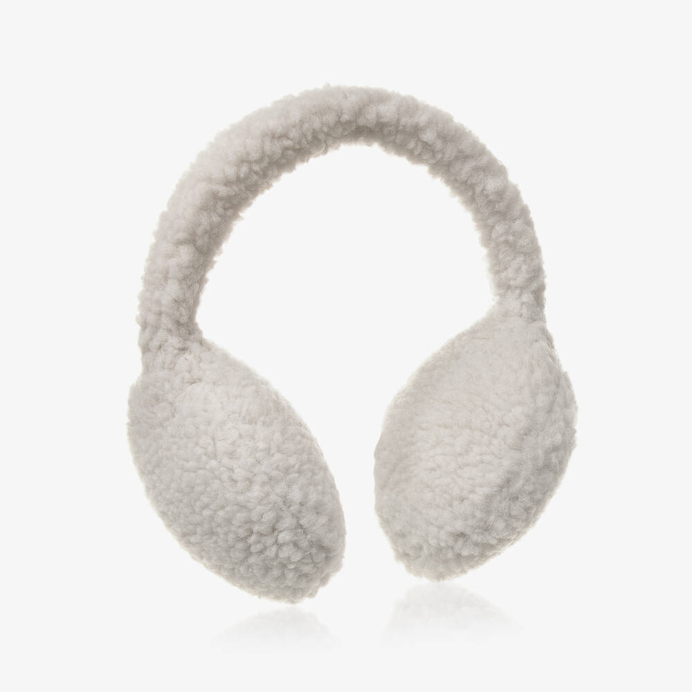 Liewood - Girls Ivory Sherpa Fleece Earmuffs | Childrensalon