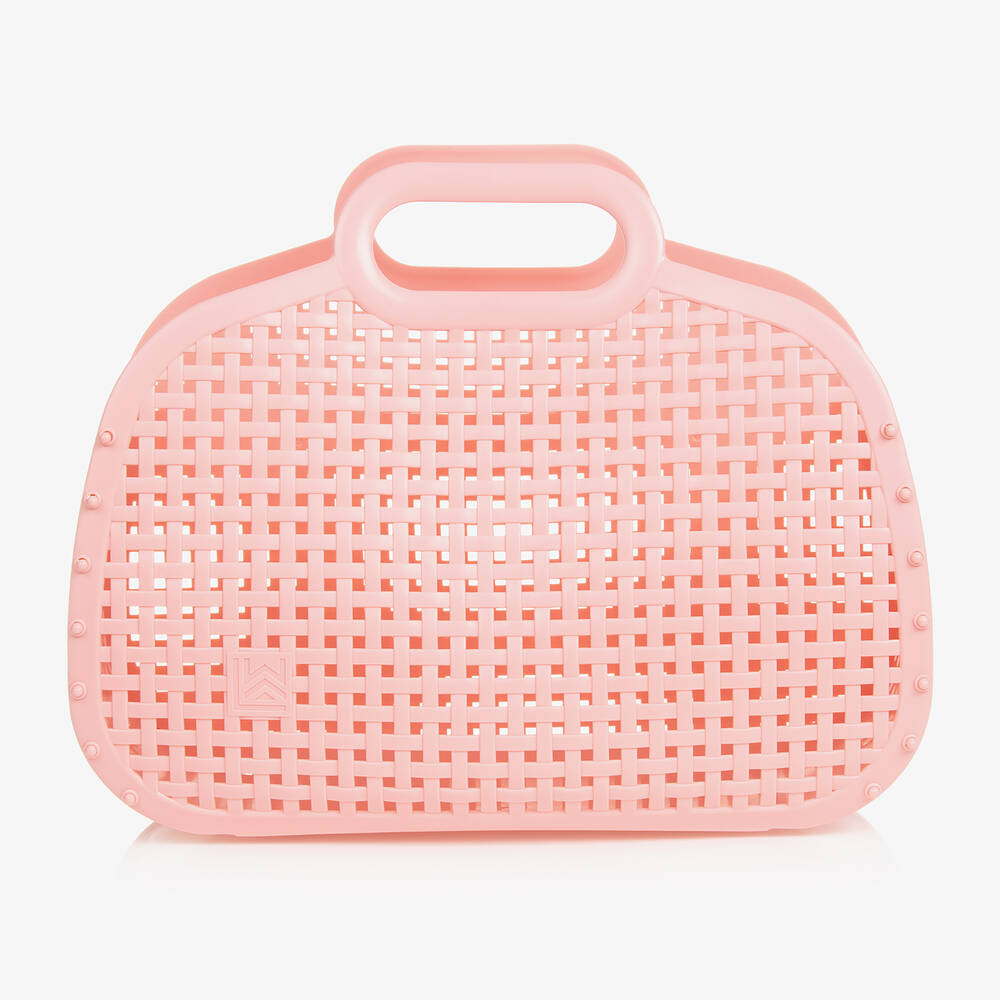 Liewood - Girls Pale Pink Basket Bag (36cm) | Childrensalon