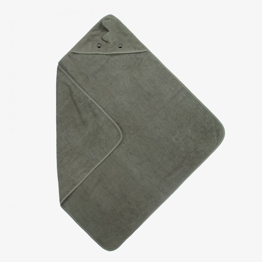 Liewood - Green Hooded Towel (100cm) | Childrensalon
