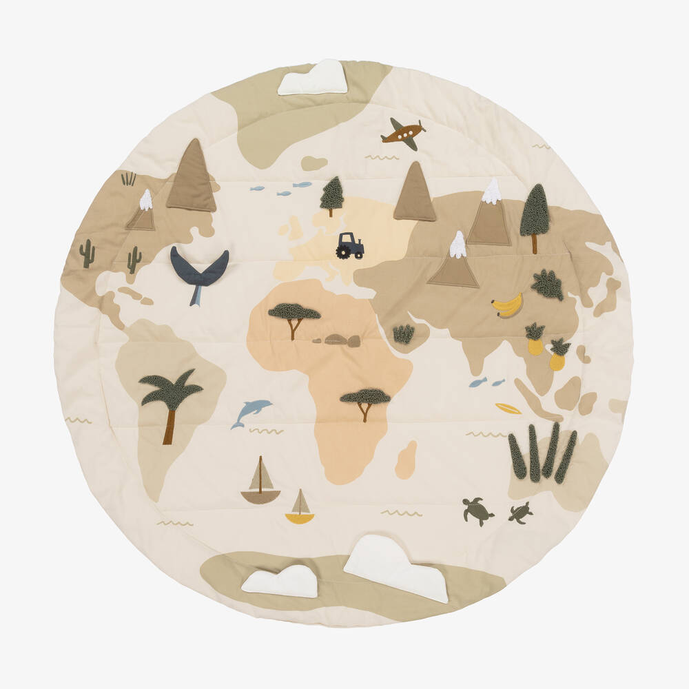 Liewood - Ivory Adonna Map Activity Playmat (80cm) | Childrensalon