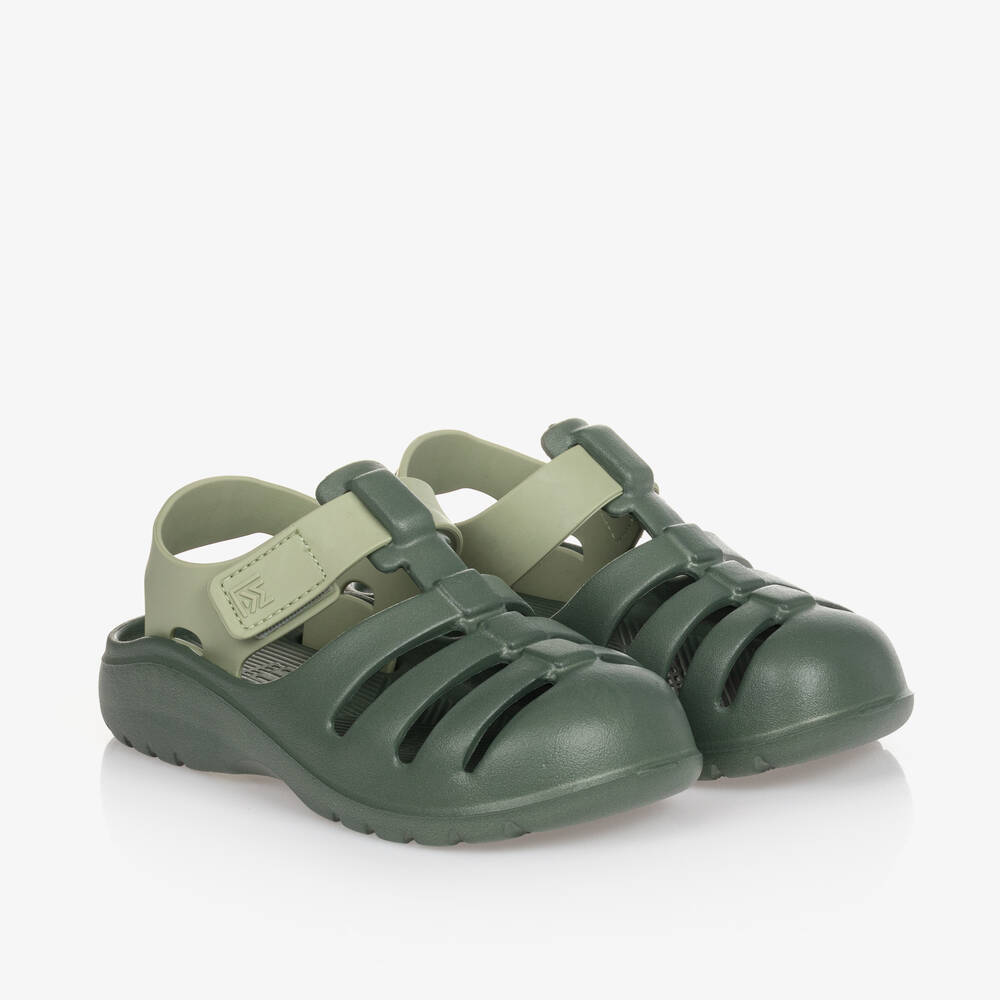 Liewood - Khaki Green Jelly Sandals | Childrensalon
