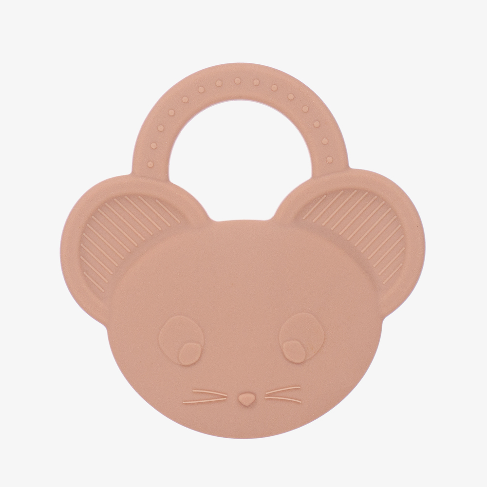 Liewood - Pink Mouse Teether (10cm) | Childrensalon