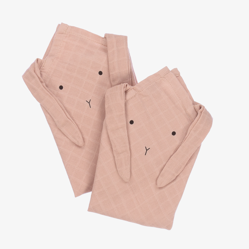Liewood - Pink Muslin Cloths (2 Pack) | Childrensalon
