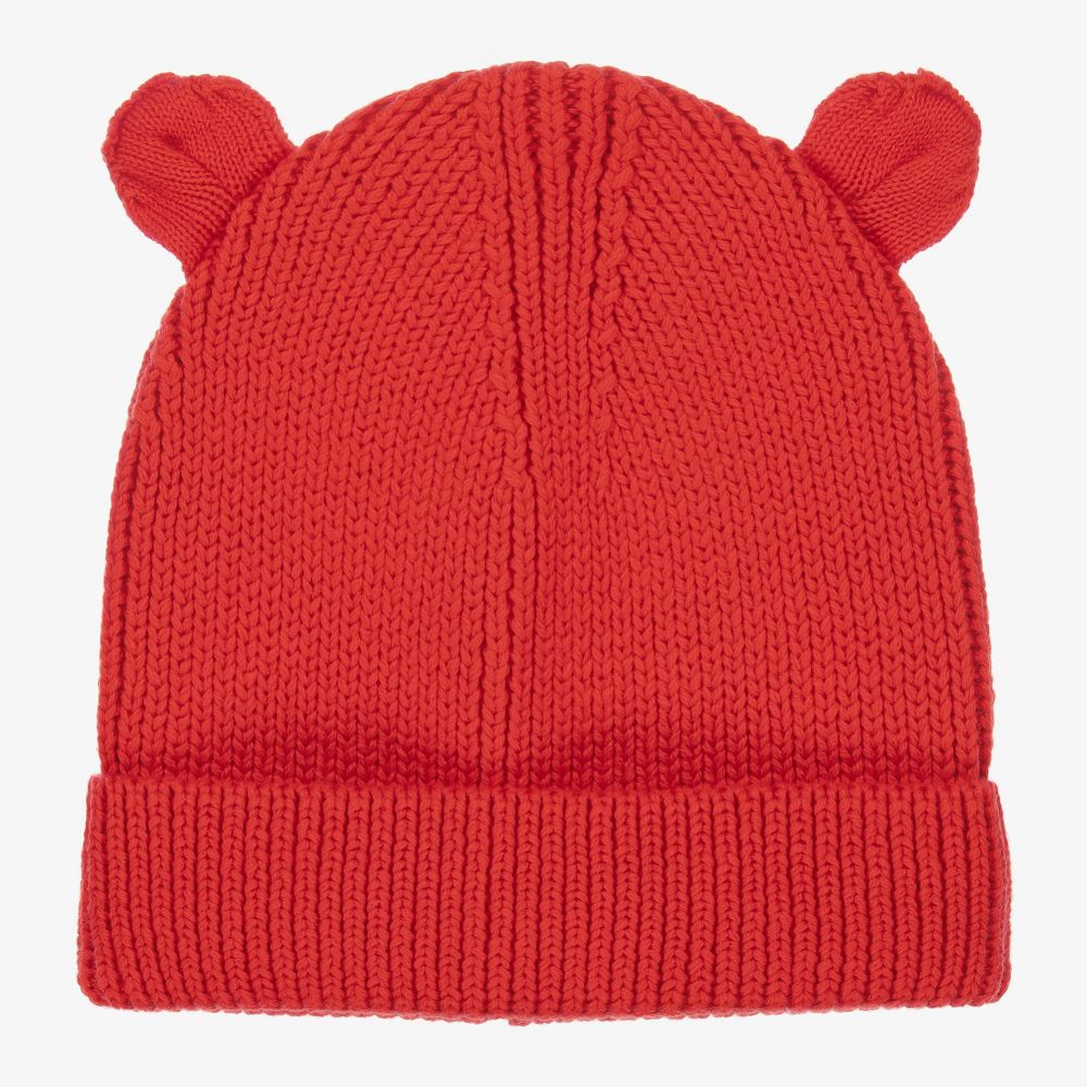 Liewood Babies' Red Knitted Beanie Hat