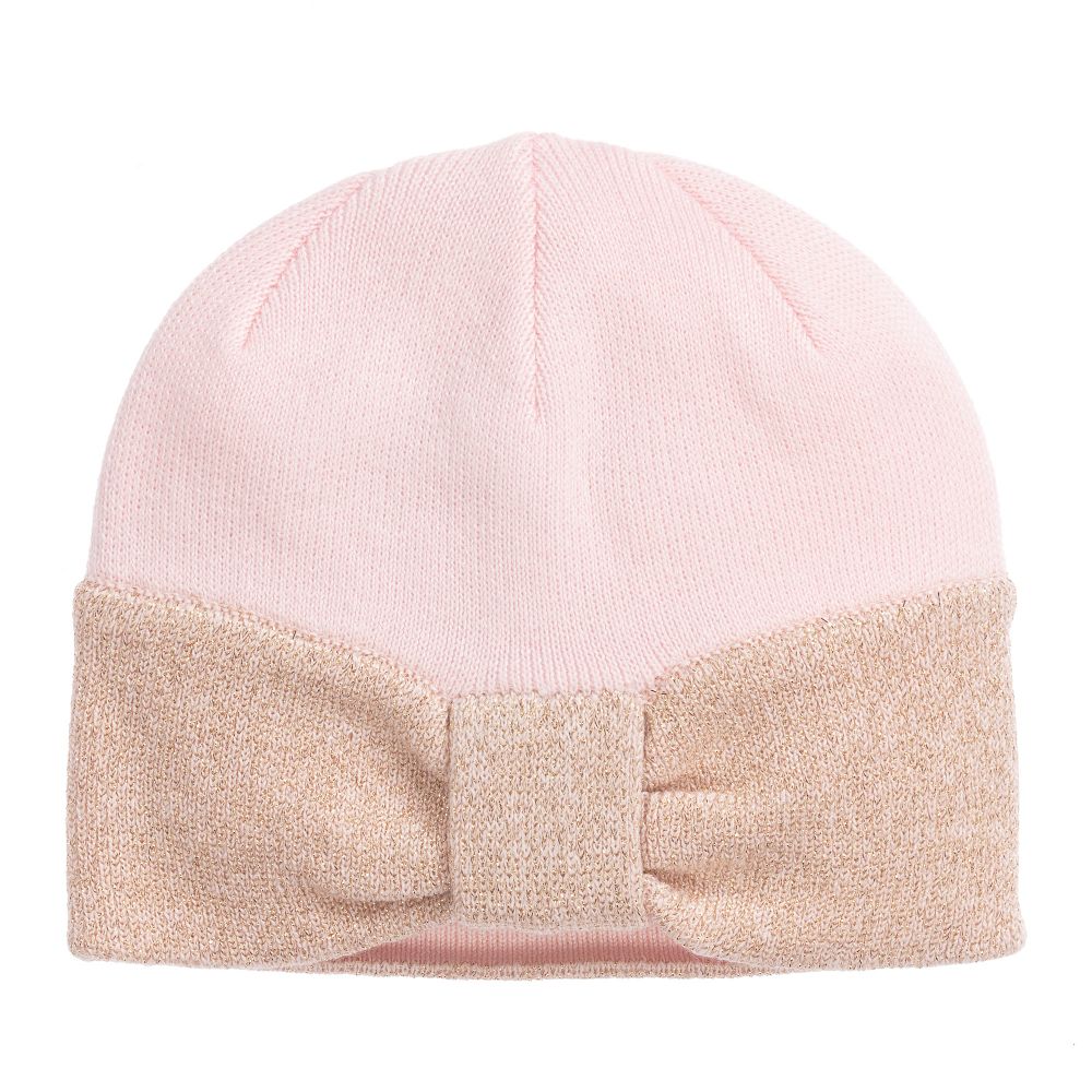 Lili Gaufrette Babies' Girls Pink Viscose Hat