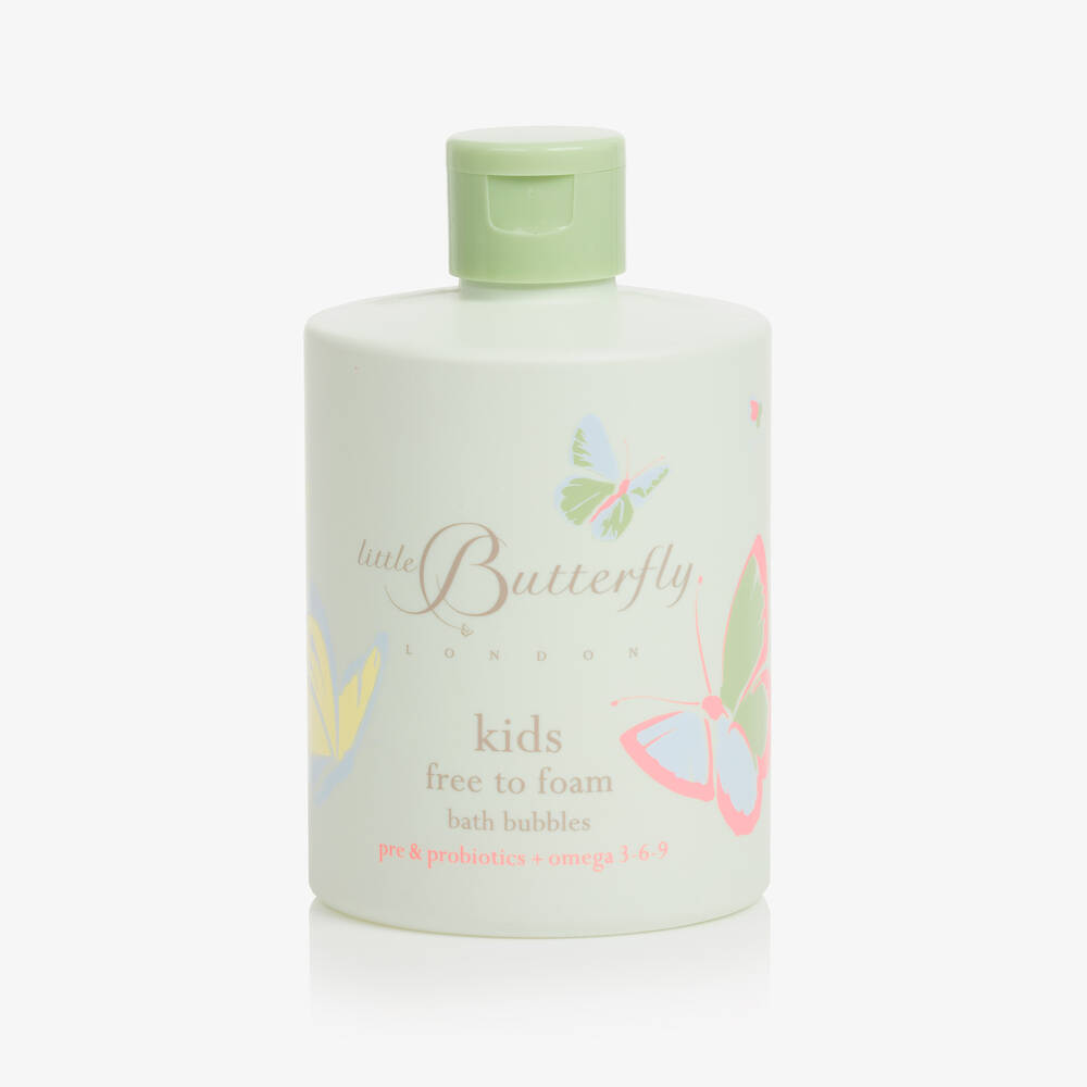 Little Butterfly London Kids Free To Foam Bath Bubbles (300ml) In Green