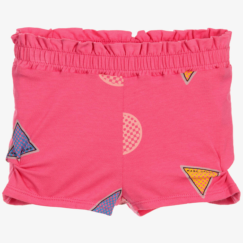 Little Marc Jacobs Baby Girls Pink Cotton Shorts In Red