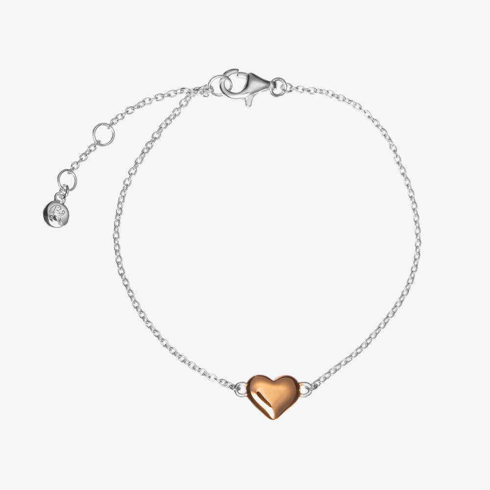 Little Star - Girls Sterling Silver Heart Bracelet | Childrensalon