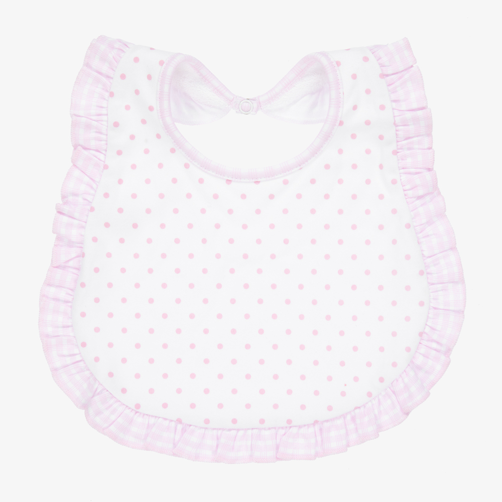Magnolia Baby - Baby Pima Cotton Pink Bib | Childrensalon