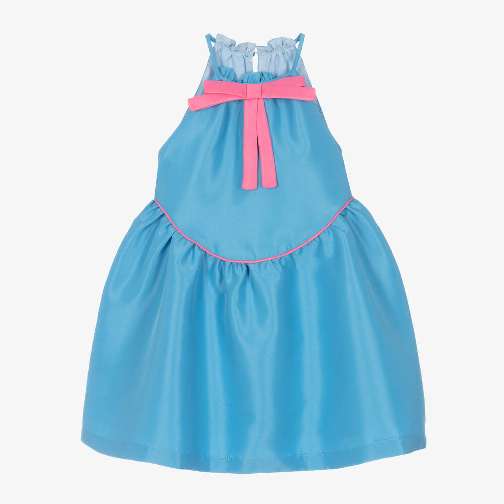 Mama Luma - Голубое атласное платье без рукавов | Childrensalon