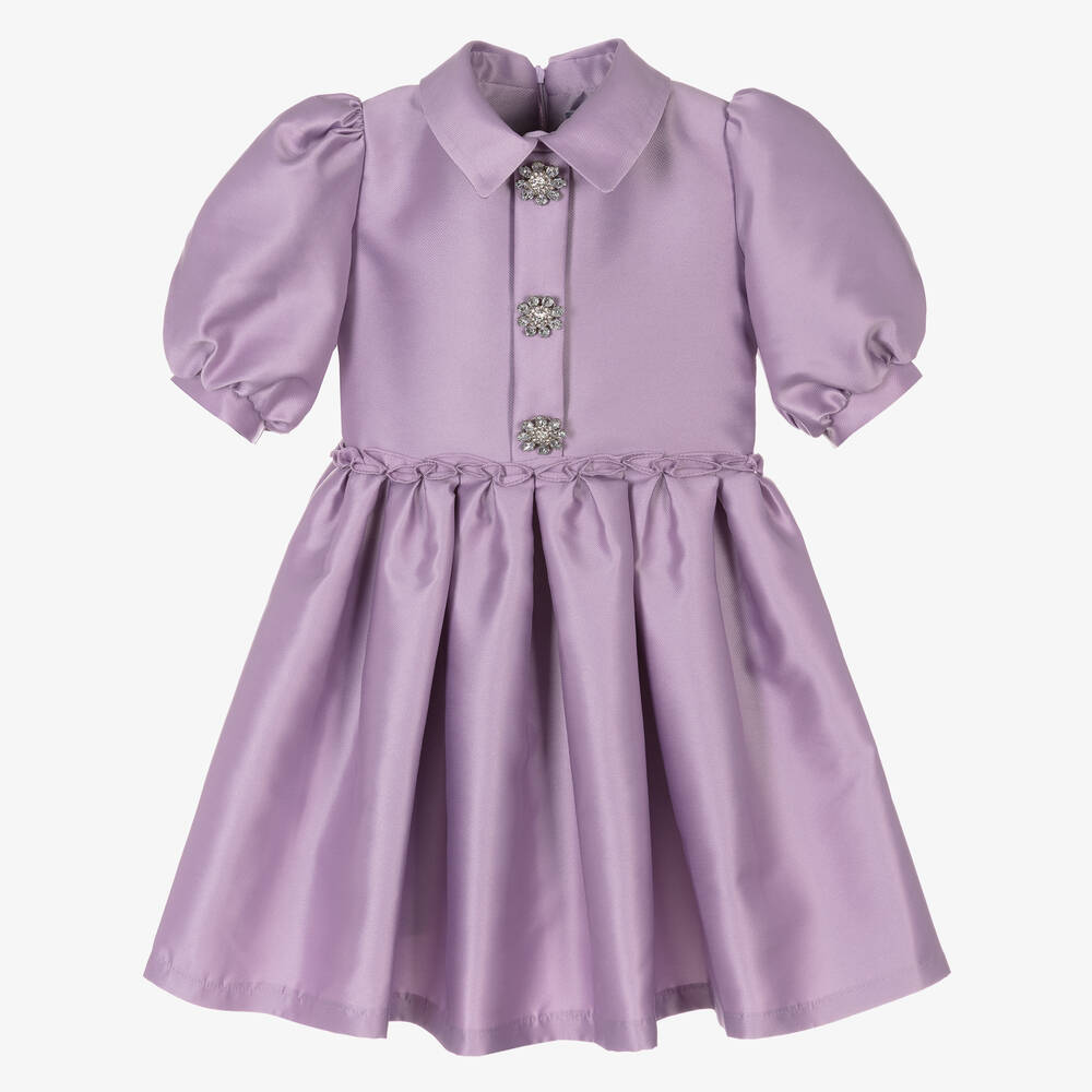 Mama Luma - Фиолетовое атласное платье | Childrensalon