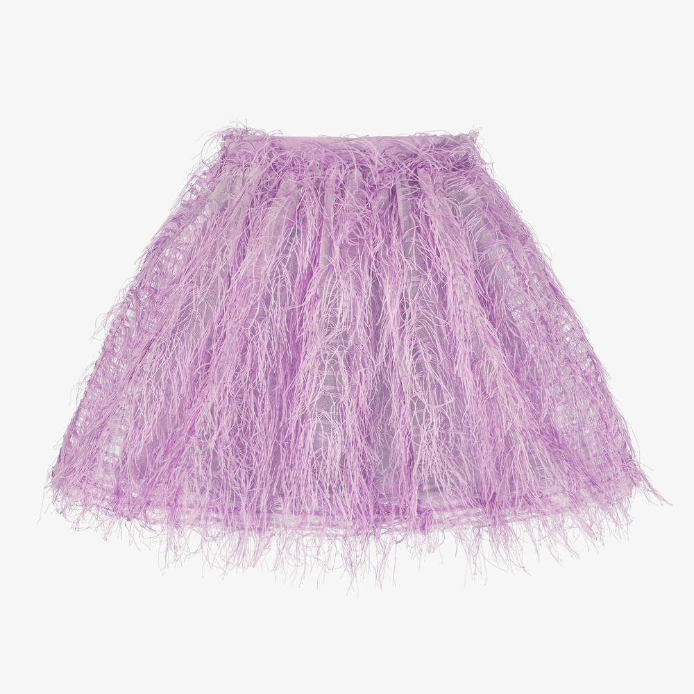 Mama Luma Babies' Girls Lilac Purple Skirt