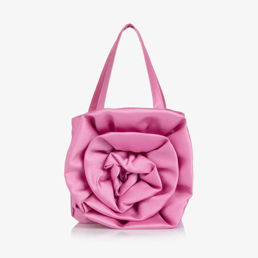 Mama Luma - Розовая сумка с цветком для девочек (15см) | Childrensalon