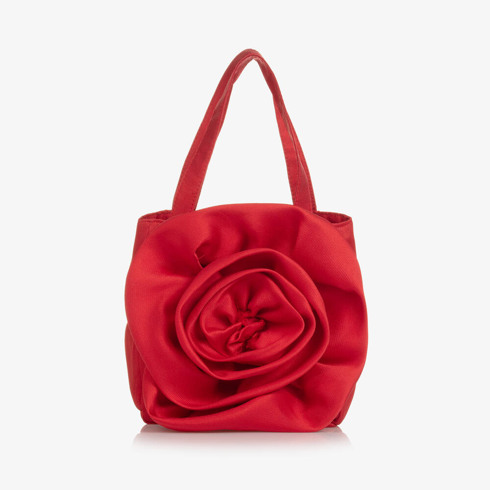 Mama Luma - Красная сумка с цветком для девочек (15см) | Childrensalon