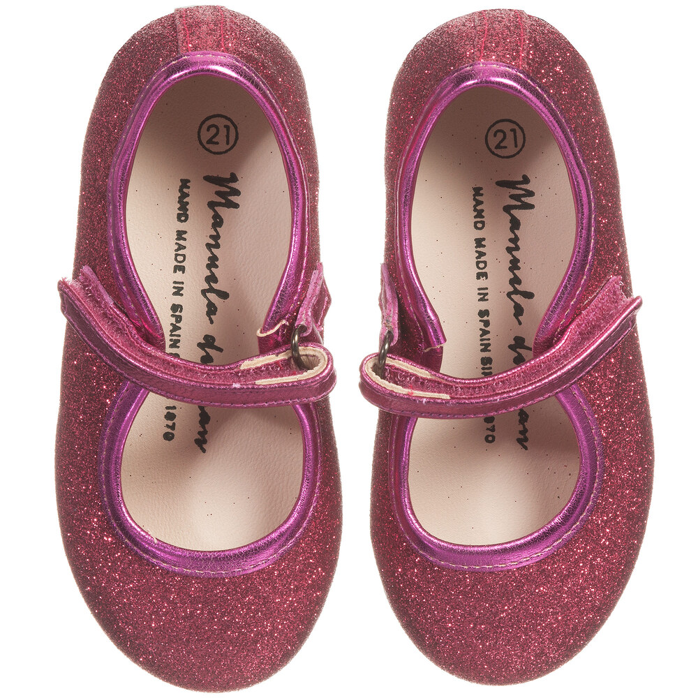 girls pink glitter shoes