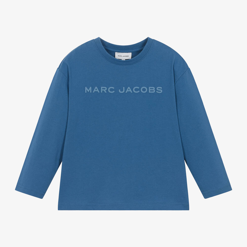 MARC JACOBS - Blue Cotton Jersey Top | Childrensalon