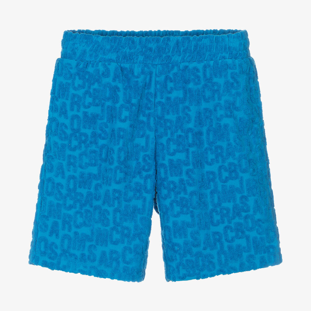 Shop Marc Jacobs Blue Towelling Shorts