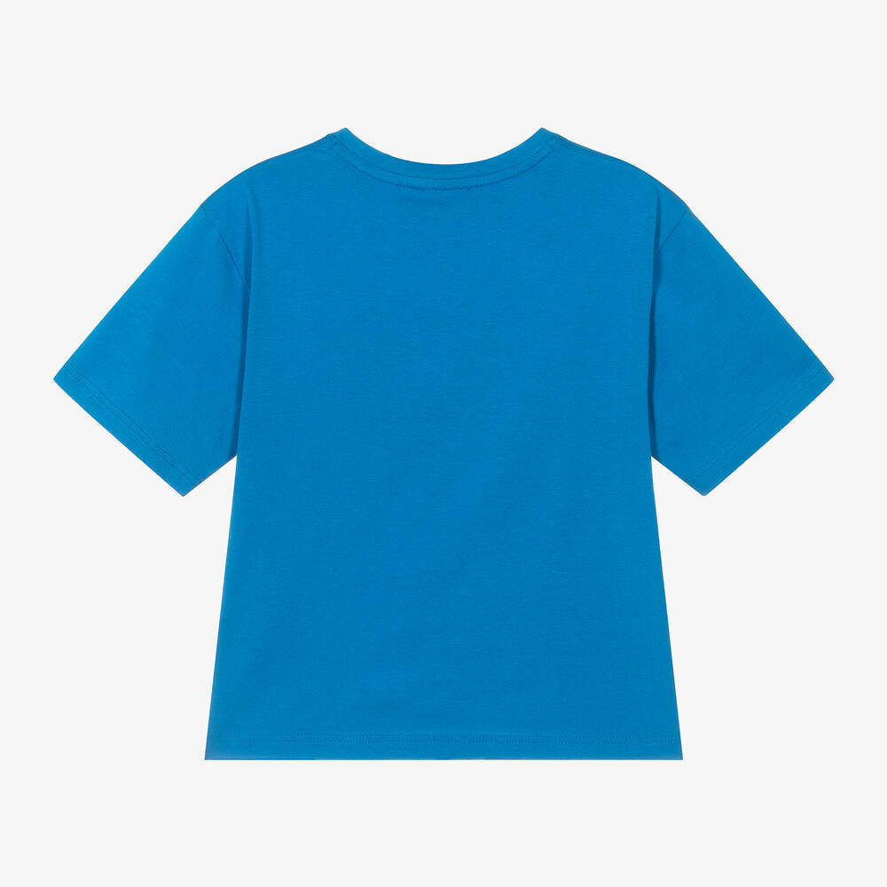 Marc Jacobs Kids logo-embossed short-sleeved hoodie - Green