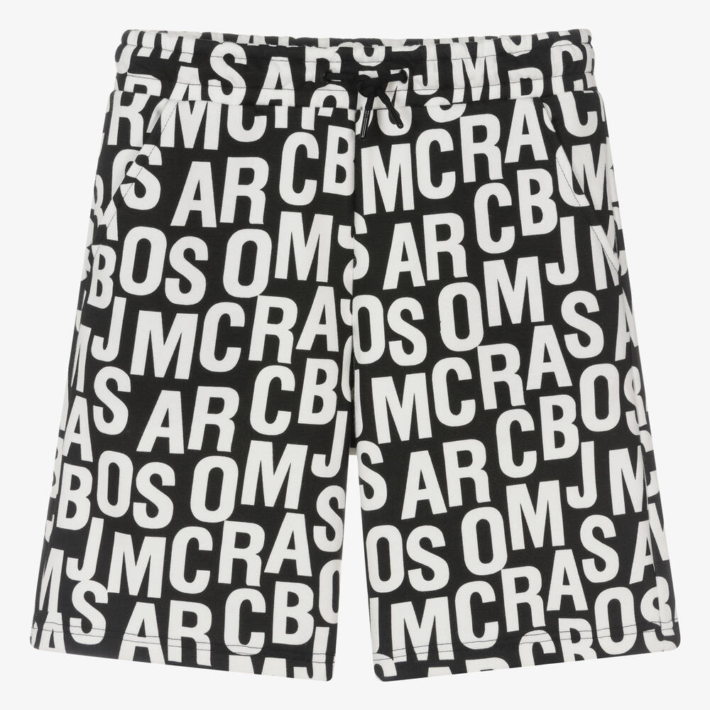 Marc Jacobs Teen Black & White Cotton Jersey Shorts