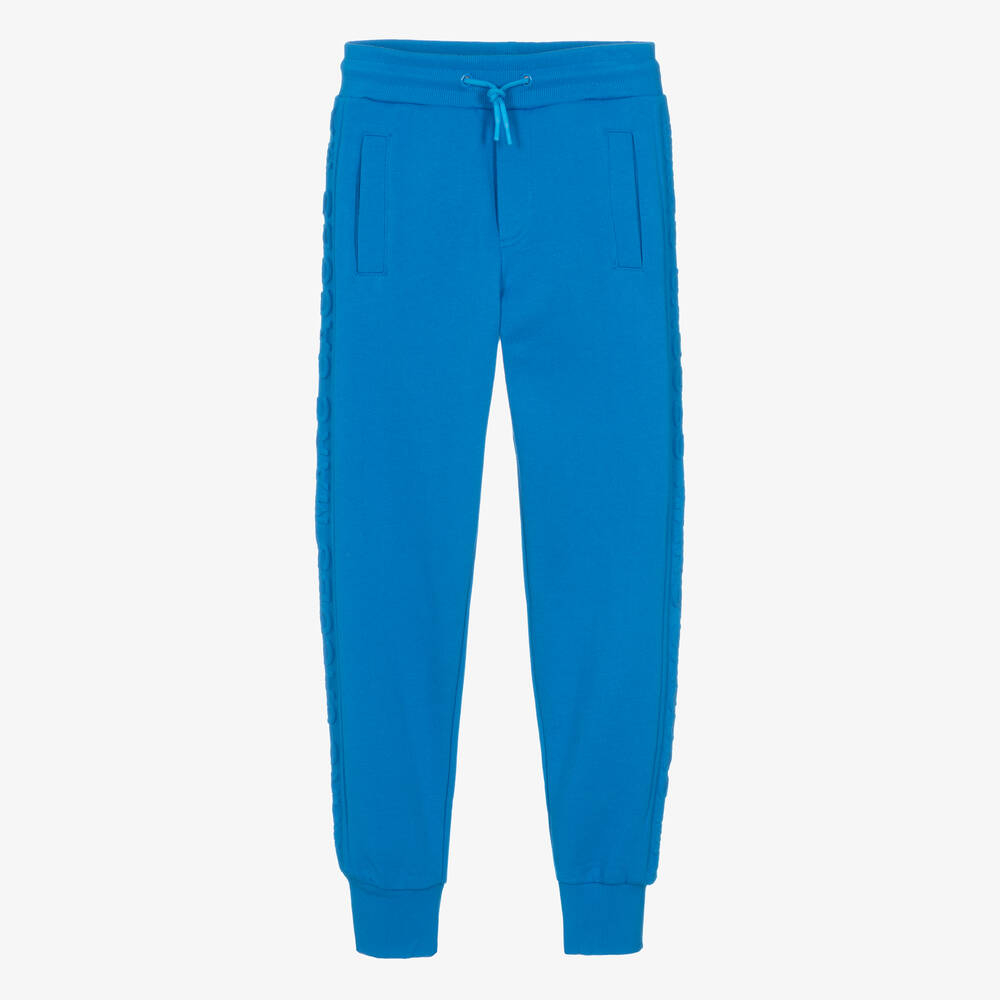 Marc Jacobs Teen Blue Cotton Embossed Joggers