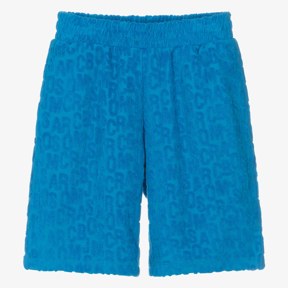 Shop Marc Jacobs Teen Blue Towelling Shorts