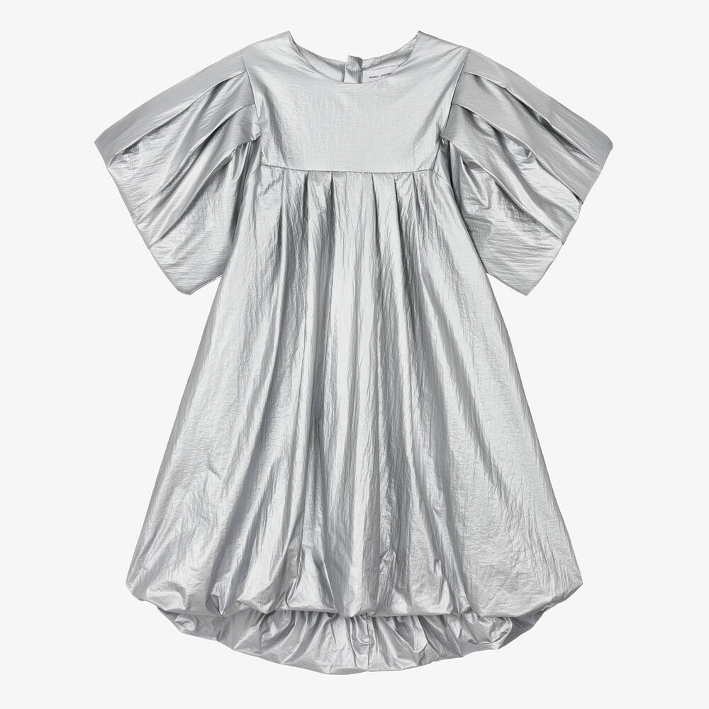 MARC JACOBS - Teen Girls Metallic Silver Puffed Dress | Childrensalon