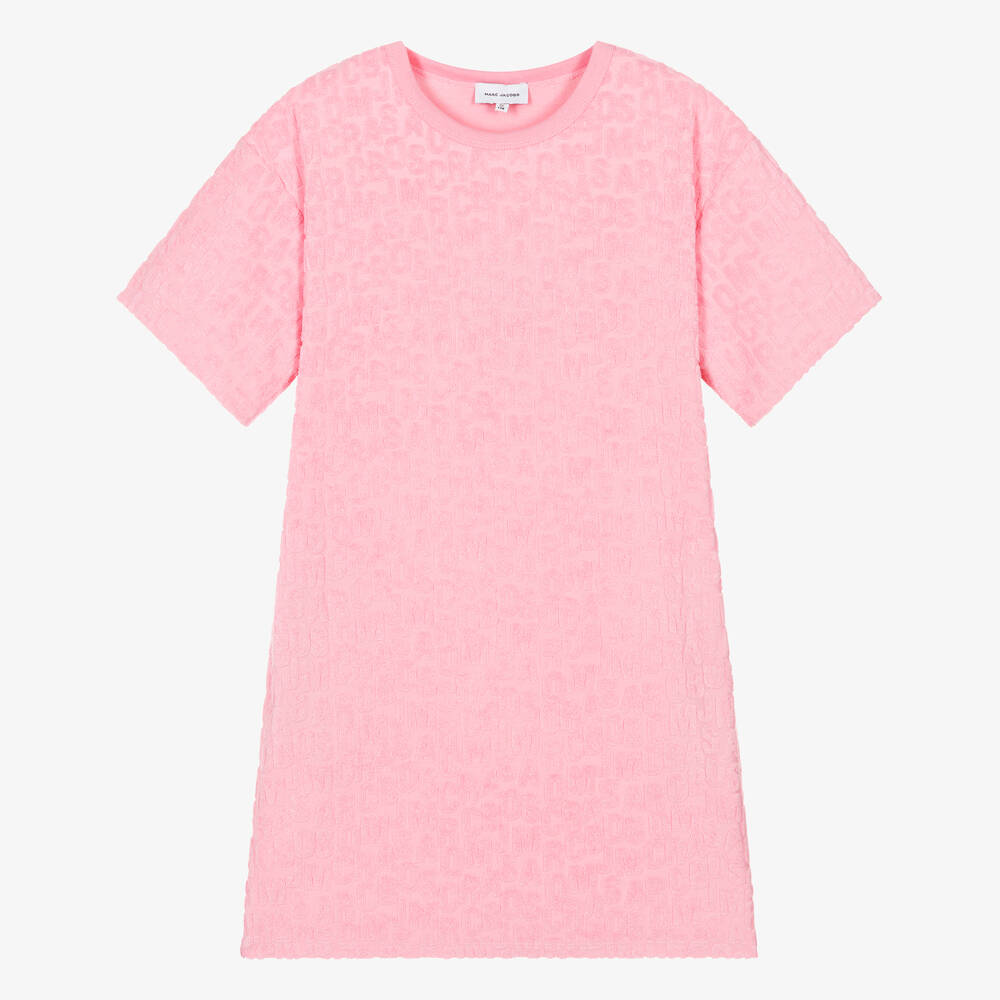 MARC JACOBS - Teen Girls Pink Cotton Towelling Dress | Childrensalon